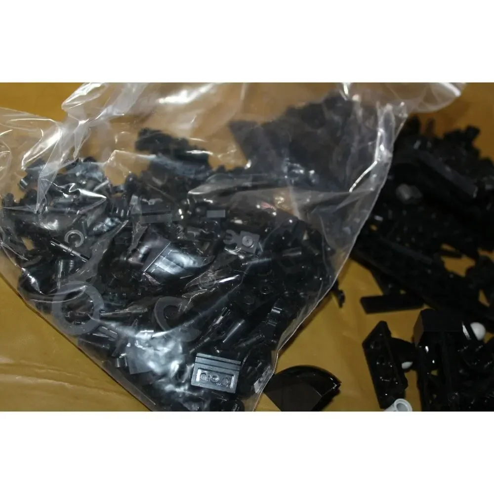958 All Black Lego Parts Bricks Pieces Building Creativity Toys